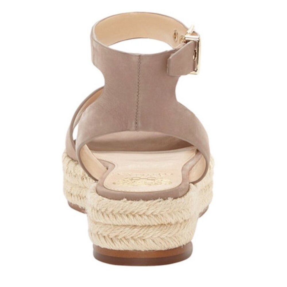 NWOB VINCE CAMUTO Women's Tan Suede Kathalia Flatform Espadrille Sandal Sz 5.5 - Picture 5 of 10